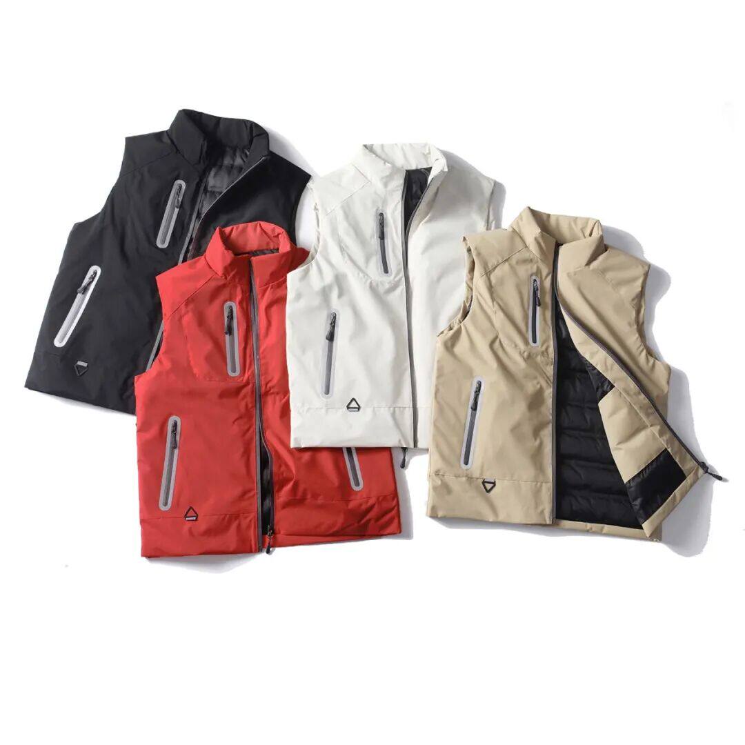 Men's and women's outdoor casual stand collar down vest