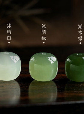 和田玉散珠桶珠老型珠单珠