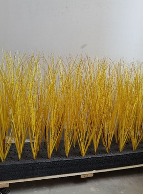假茅草禾苗稻草 麦草仿真植物墙假绿色植物杂草堆 稻草团子草垛