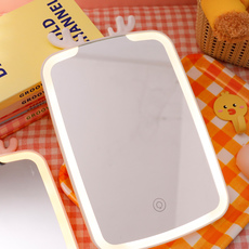 Зеркало 化妆镜子台式梳妆镜子公主镜折叠便携大号网红简约随身宿舍桌面女