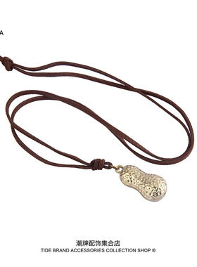 花生项链轻奢小众女不掉色