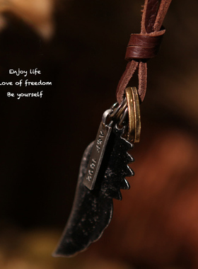 韩国百搭真皮长款配饰毛衣链