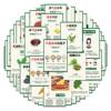 Healthy vegetable health recipe stickers conditioning diet