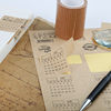 Year label pocket divider kraft paper self-adhesive