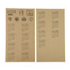 Year label pocket divider kraft paper self-adhesive