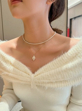 仲夏小葡萄ins法式高级感锁骨链