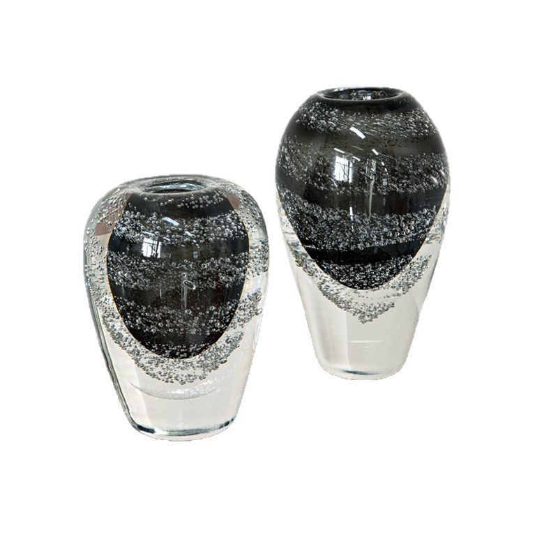 小众创意雨露内饰玻璃花瓶轻奢高级感透明插花摆件满天星鲜花装饰,淘宝优惠券,粉丝福利购,淘宝优惠卷