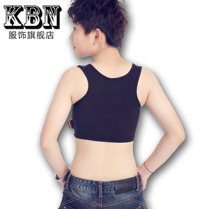 Kbn les内衣TT束胸短款拉链加强束胸衣网布023副乳压力瘦”