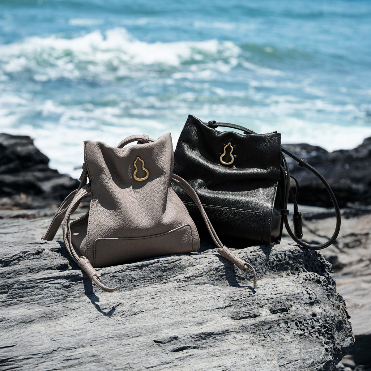 BAMPO半坡结瑞包 头层牛皮斜挎包2024新款单肩软包水桶包福结包,淘宝优惠券,粉丝福利购,淘宝优惠卷