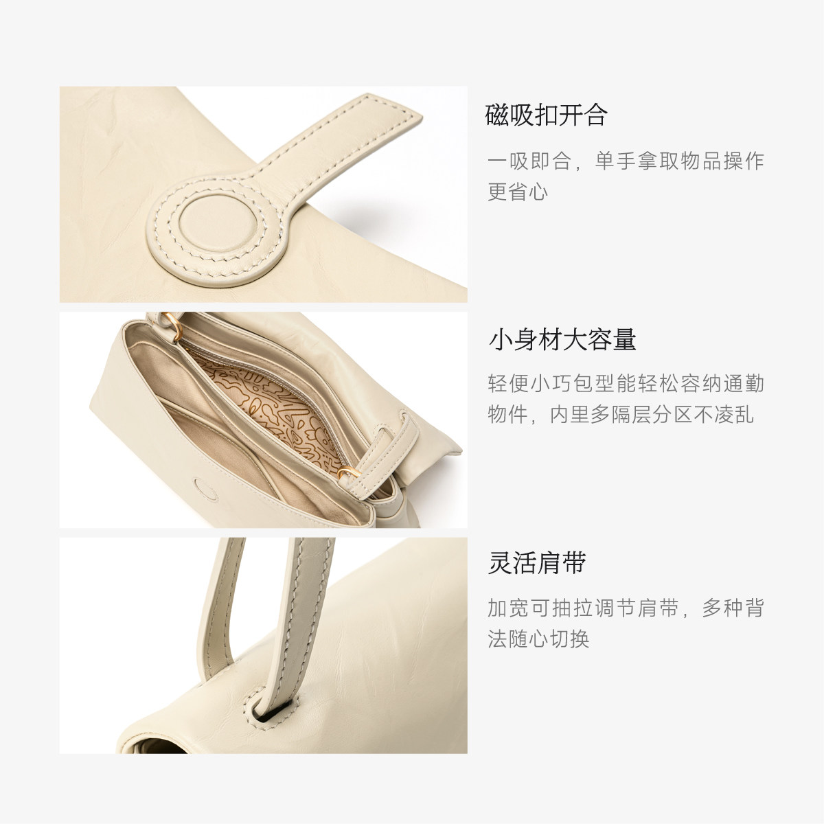 BAMPO半坡瓦檐邮差包小号 头层牛皮小方包2026新大容量斜挎单肩包,淘宝优惠券,粉丝福利购,淘宝优惠卷