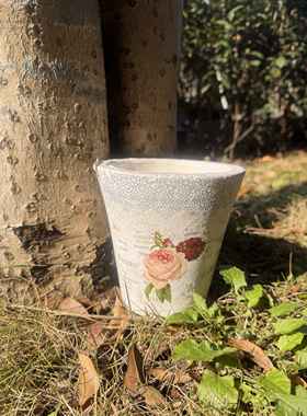 149粗陶花盆简约无釉实物实拍桌面摆件花盆花卉现代风庭院花盆
