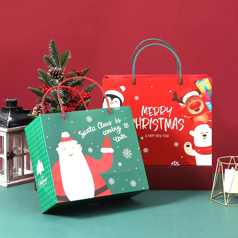 圣诞节礼品袋小礼物袋手提糖果袋创意苹果礼盒平安夜平安果包装袋,淘宝优惠券,粉丝福利购,淘宝优惠卷