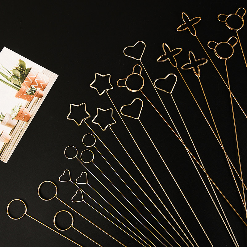 鲜花金属卡片夹花束包装爱心贺卡夹蛋糕装饰花艺diy手工插签材料,淘宝优惠券,粉丝福利购,淘宝优惠卷