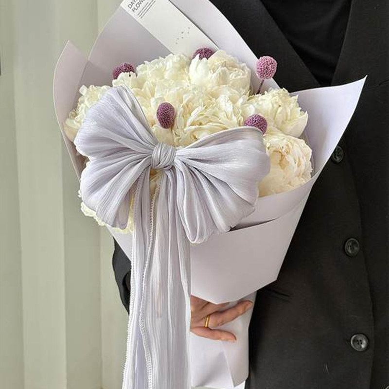 法式珠光雪缎带布料鲜花花束包装带蝴蝶结装饰花艺手工diy材料,淘宝优惠券,粉丝福利购,淘宝优惠卷