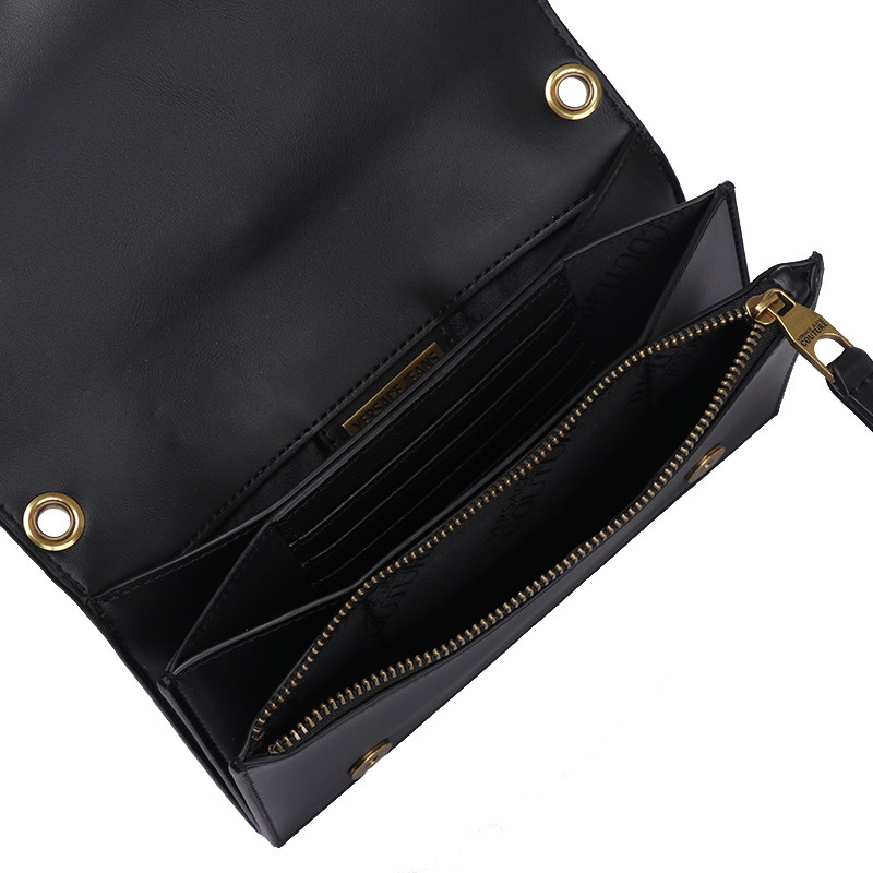 范思哲女士心形装饰长款单肩包 银泰百货精品女士包袋