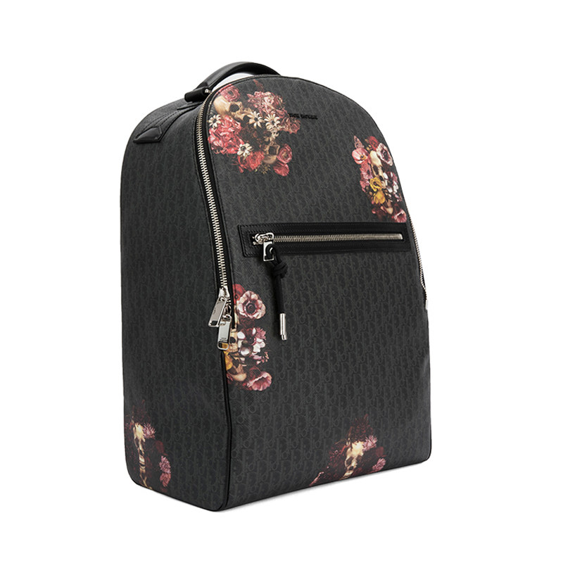dior homme印花皮革材质双肩背包 银泰百货精品双肩背包