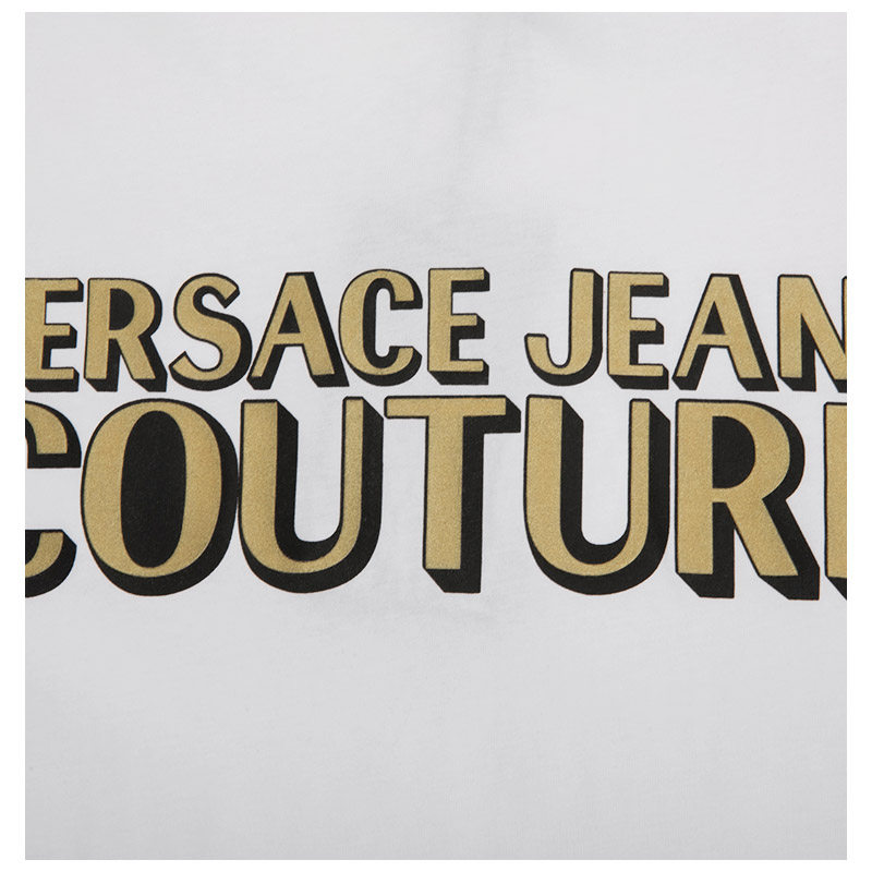 versace jeans couture白色t恤 银泰百货精品T恤