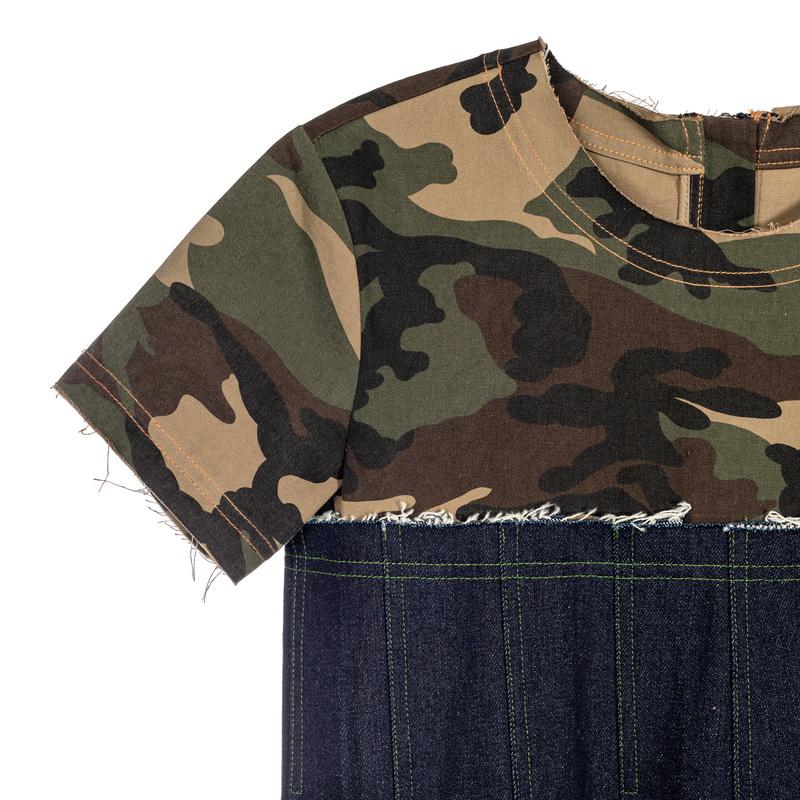 ANDERSSON BELL 新款女士迷彩短袖圆领T恤银泰百货精品 301574 - 图0