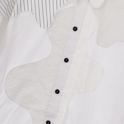 ENFOLD 女士春夏时尚拼接长袖条纹衬衫银泰百货精品  301574 - 图2