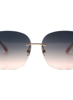 SWAROVSKI 搭衣能手太阳镜个性华丽金属无框墨镜银泰 精品300211