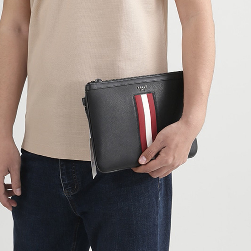 Bally巴利 男士防水再生牛皮手拿包银泰百货 300095,淘宝优惠券,粉丝福利购,淘宝优惠卷