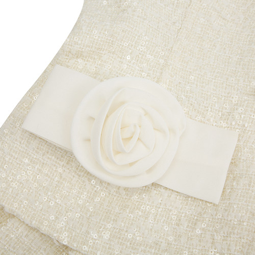 SELF PORTRAIT 女士白色织物面料蓬蓬连衣裙淑女裙银泰 300217 - 图2