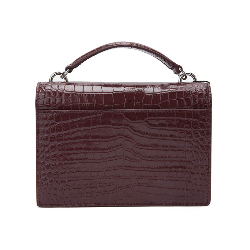 /圣罗兰ysl sunset鳄鱼纹手提包 银泰百货精品女士包袋