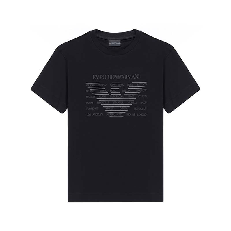 emporio armani男士棉圆领打底衫 银泰百货精品T恤