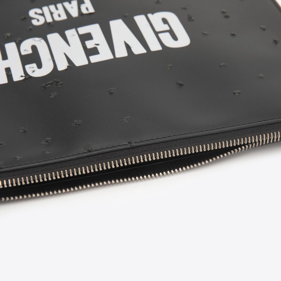 GIVENCHY纪梵希 新品男士logo破坏潮流手拿包银泰百货精品 301604,淘宝优惠券,粉丝福利购,淘宝优惠卷