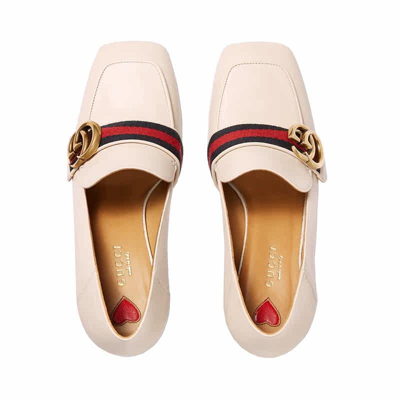 gucci /古驰牛皮189303高跟鞋 银泰百货精品单鞋