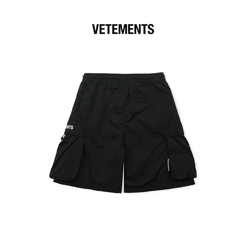 VETEMENTS 男女中性新款亮光提花设计工装梭织短裤银泰百货301446,淘宝优惠券,粉丝福利购,淘宝优惠卷
