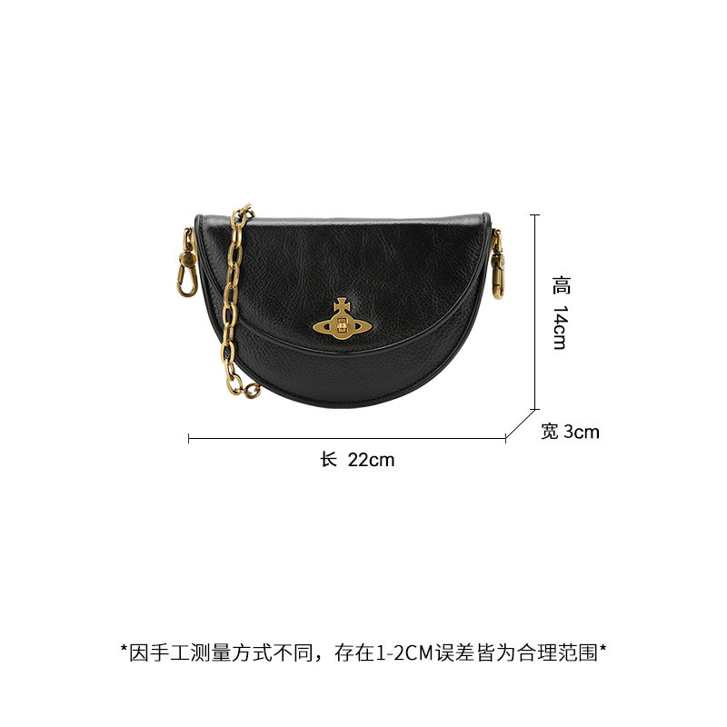 Vivienne Westwood 女士皮革半圆斜挎包马鞍包银泰百货 300217
