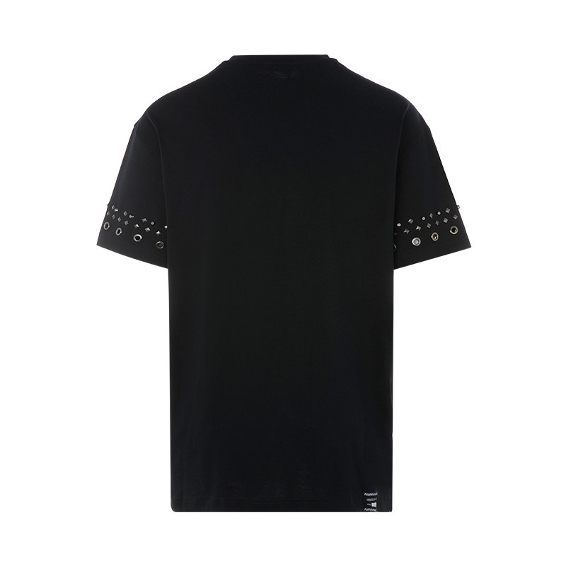 versace jeans黑色棉质休闲t恤 银泰百货精品T恤