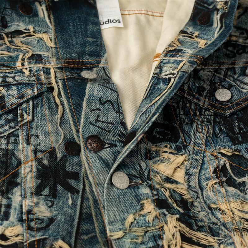 ACNE STUDIOS 春夏新款男士棉质潮流牛仔外套银泰百货 301574,淘宝优惠券,粉丝福利购,淘宝优惠卷