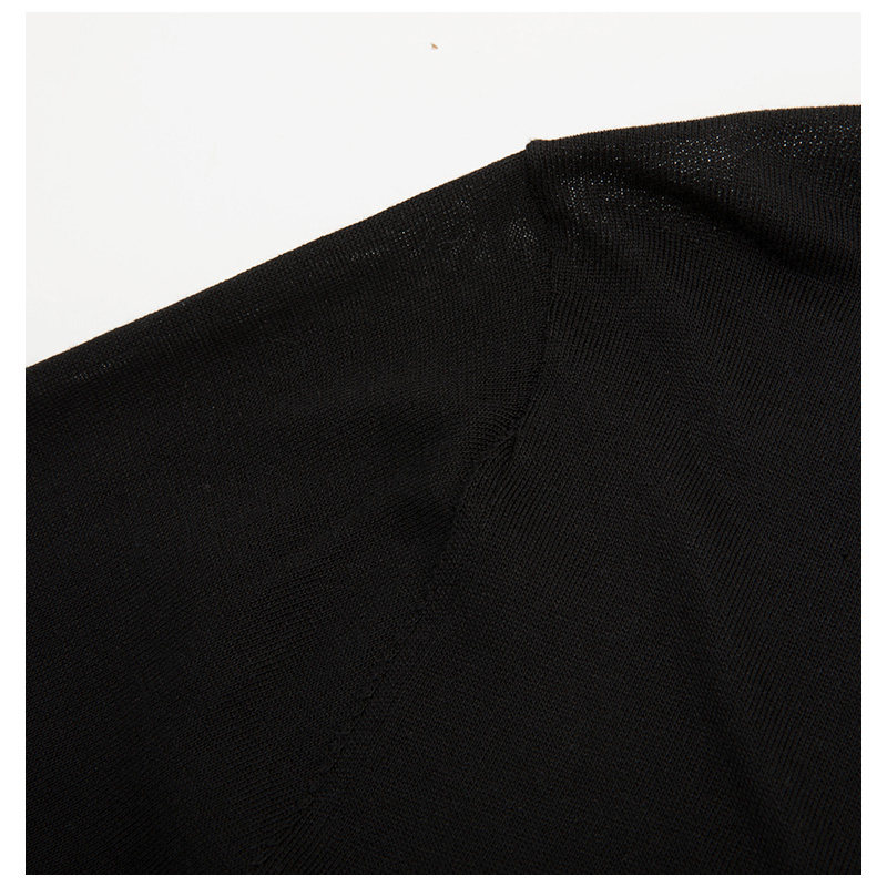 gianni versace黑色单排扣开襟衫 银泰百货精品针织衫/毛衣