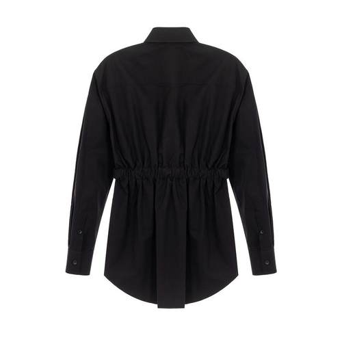 Alexander Wang/ 秋冬女士方领腰带长袖衬衫银泰百货 301574 - 图0