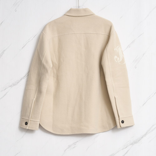 JIL SANDER 潮流都市女士绒面夹克休闲外套银泰百货精品 301596 - 图0