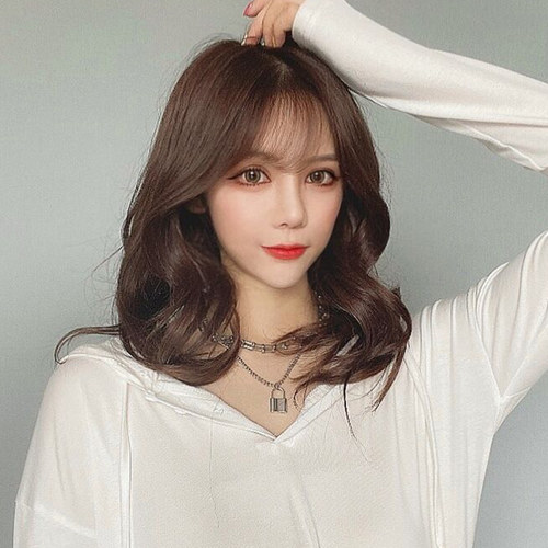 一片式V型短卷发片接发片隐形仿真发假发片大波浪蓬松假发女无痕 - 图0