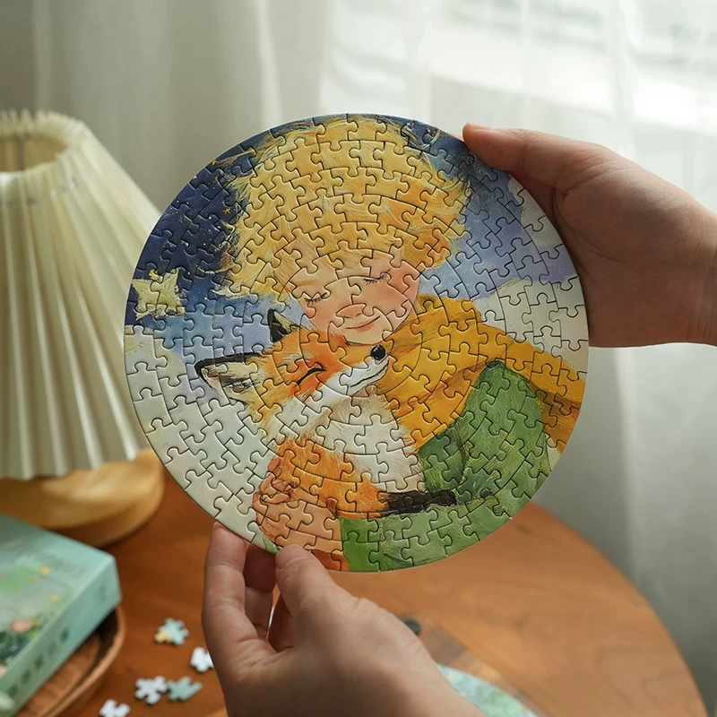 Круглая головоломка, подарочная коробка на столе, DIY, антистресс