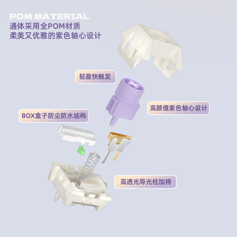 凯华KailhBOX香芋冰淇淋轴pro ice cream快银全pom快触发游戏现货 - 图0