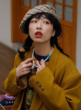 原创设计雀斑公仔特色毛衣链