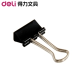 Deli Long Hail Clip 41 мм 9542 Черный хвостовой платок с длинной хвостовой волоконной папкой 12 \ Коробка аутентично