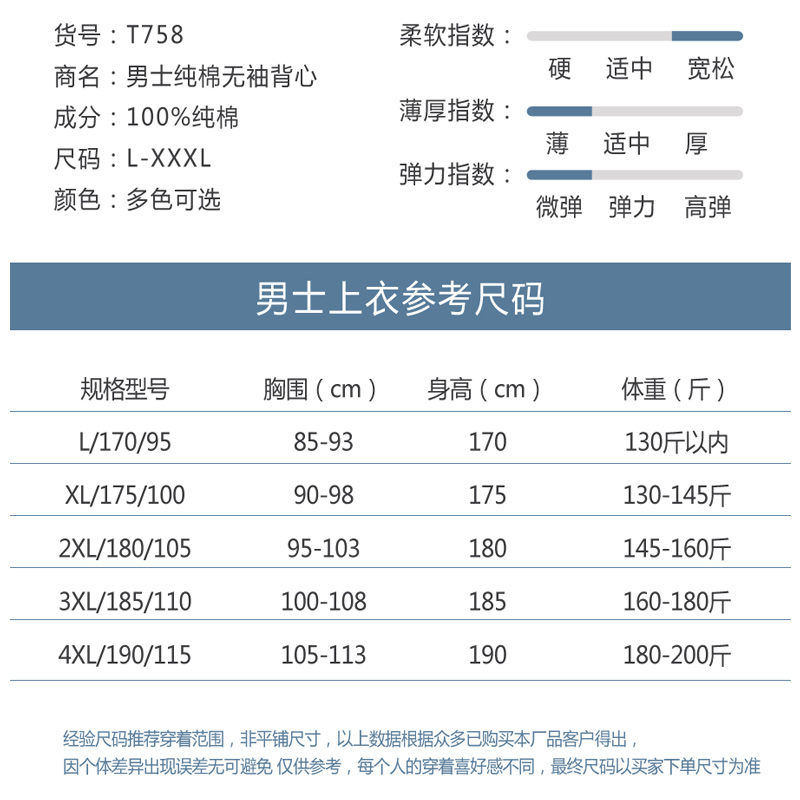 ab内衣男士背心纯棉无袖宽松运动白色汗衫跨栏打底工字透气夏季