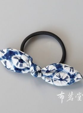 旅行拍照手工扎染蝴蝶结头花