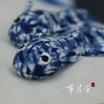 Cloth art goldfish wall-mounted hand-woven and dyed with small fish