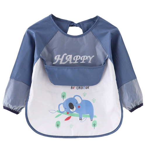 Водонепроницаемый нагрудник, детский слюнявчик, демисезонное термобелье, хлопковый фартук, юбка, анти-грязь, сзади на завязках