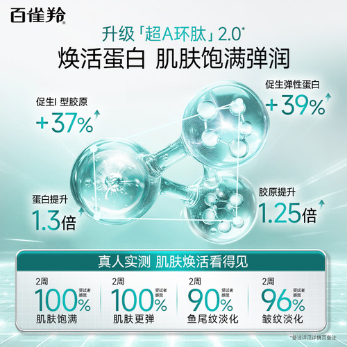 百雀羚超A瓶肌初赋能净颜洁面乳氨基酸清洁去角质保湿温和洗面奶 - 图2