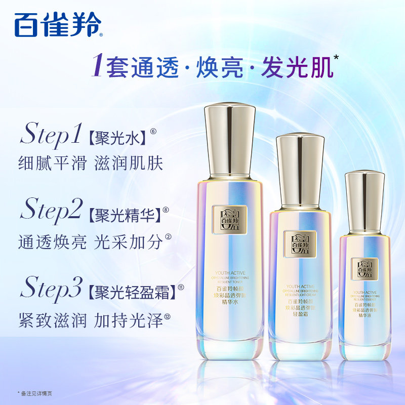 百雀羚帧颜焕亮淡纹套装紧致视黄醇 百雀羚面部护理套装