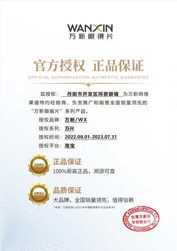 正品万新光学万兴系列防辐射防蓝光非球面镜片一付超轻耐磨带防伪 - 图3