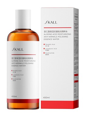 SKALL杏仁酸保湿抗皱抛光精粹水爽肤水湿敷补水保湿去角质控油温